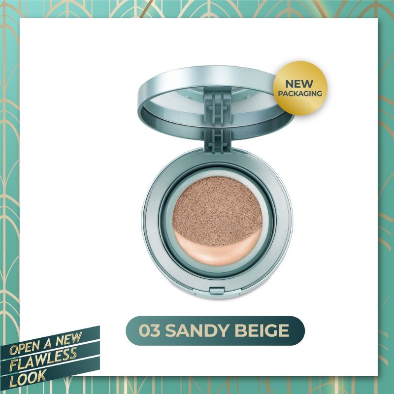 Wardah Exclusive Flawles Cover Cushion - Alas bedak dengan hasil Matte