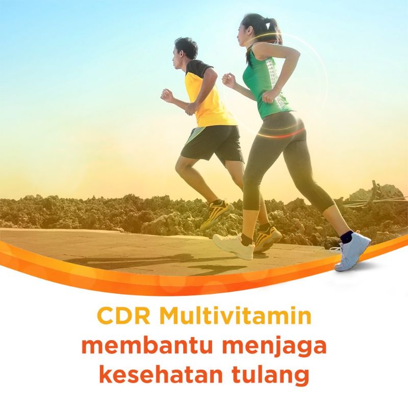 CDR Tube Isi 15 Tablet - Suplemen Kalsium Vitamin C, D, B6 Rasa Jeruk