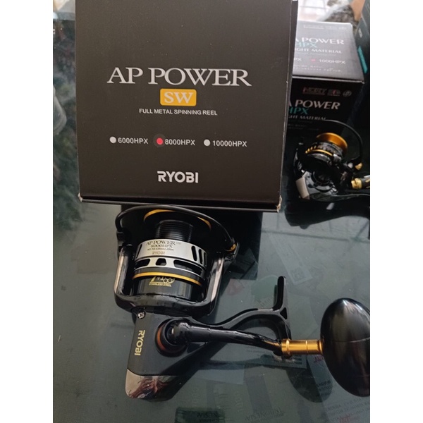 Reel Ryobi AP Power SW 8000 10000 HPX Saltwater Full Metal Spinning Ree