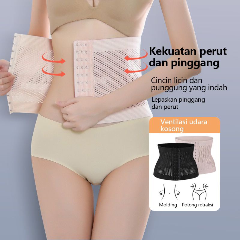 Korset Pelangsing Perut Model High Waist Korset Melahirkan Stagen Pengecil Perut