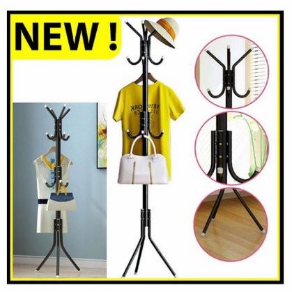 hanger Stand Hanger Hook besi Multifungsi(J4I1) gantungan baju murah stand hanger kayu terlaris stan