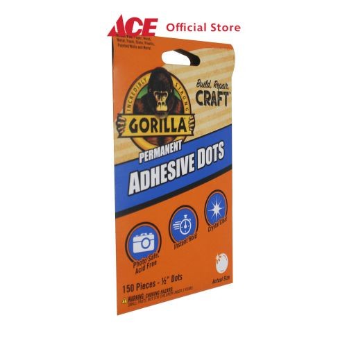 

HOT PROMO Ace - Gorilla Set 150 Pcs Lem Permanen Dot Gorilla