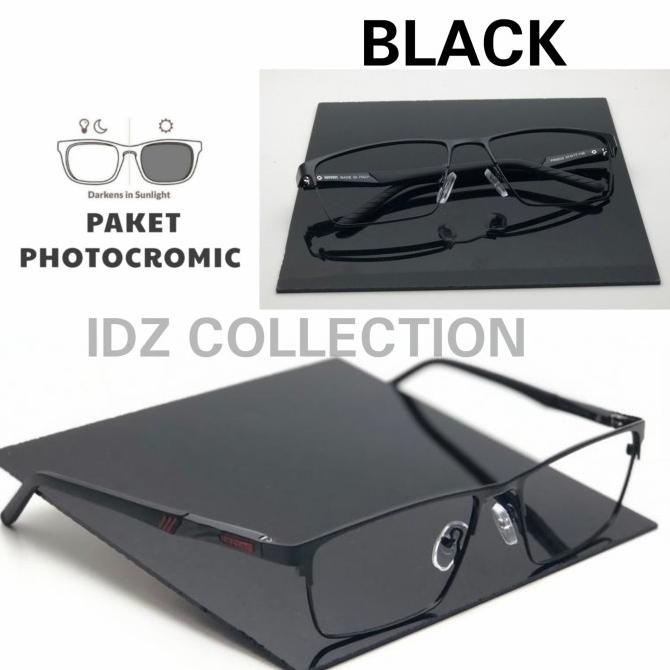 New Frame Kacamata Pria Ferrari 9232 Photocromic - Bisa Lensa Minus Terbaik
