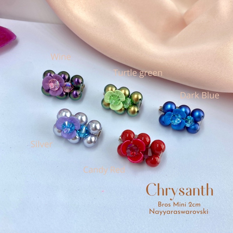 Peniti Bros Dagu/Bahu Swarovski pearl mini