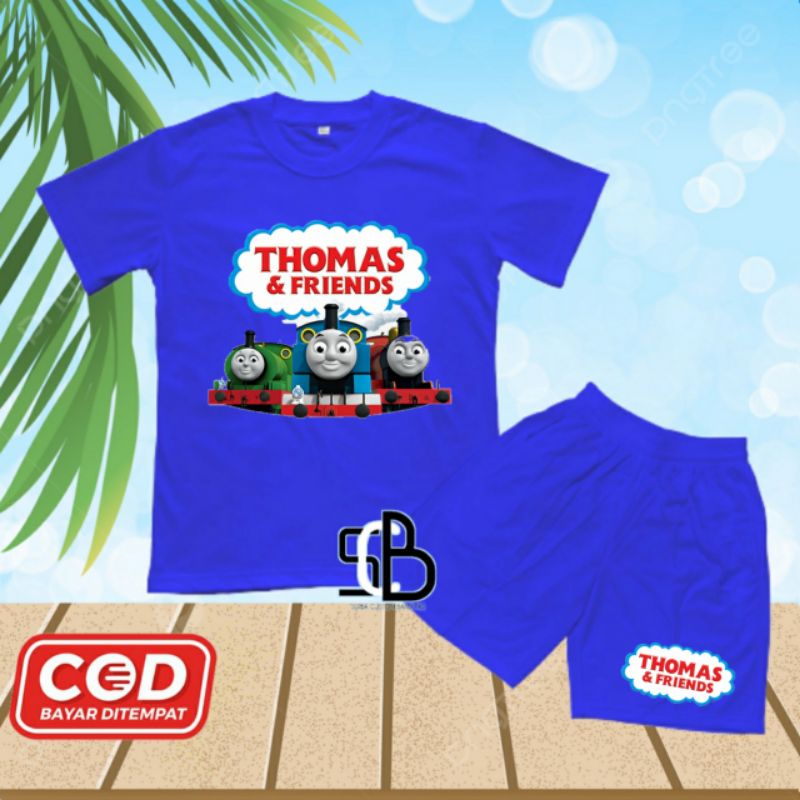 Baju/Kaos Stelan Anak Thomas And Friends