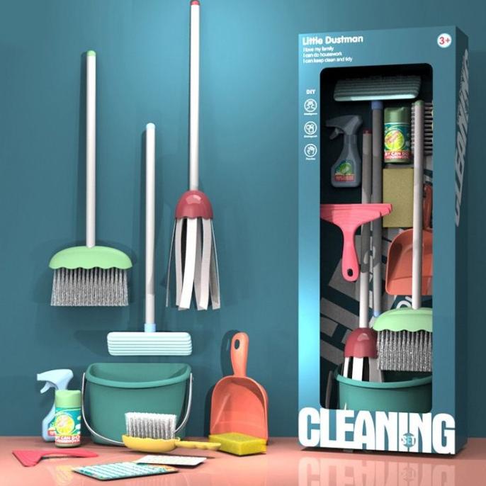 Cleaning Set Toys - Mainan Bersih Bersih Anak Mainan Sapu Pel Anak