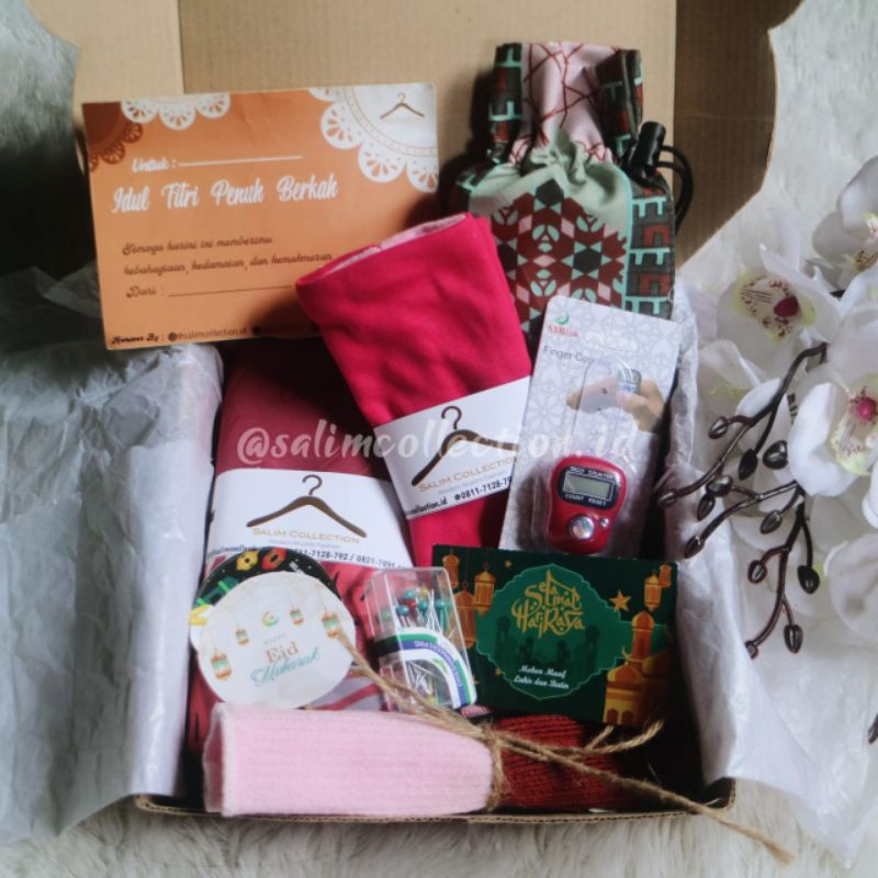 

Hampers idul fitri/ gift box/ hampers muslimah/hampers perlengakapan muslim