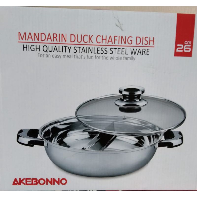 AKEBONNO PANCI SHABU SEKAT 26CM MANDARIN DUCK CHAFING DISH