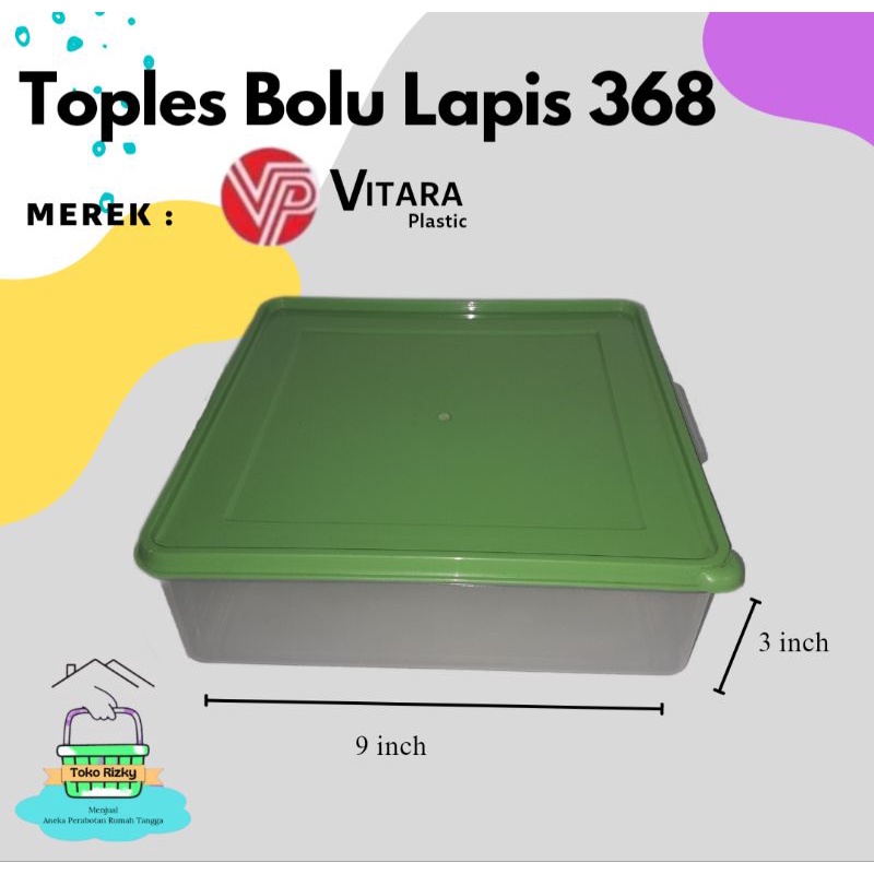 Tempat / Box / Wadah Kue Lapis / Kotak Kue Basah
