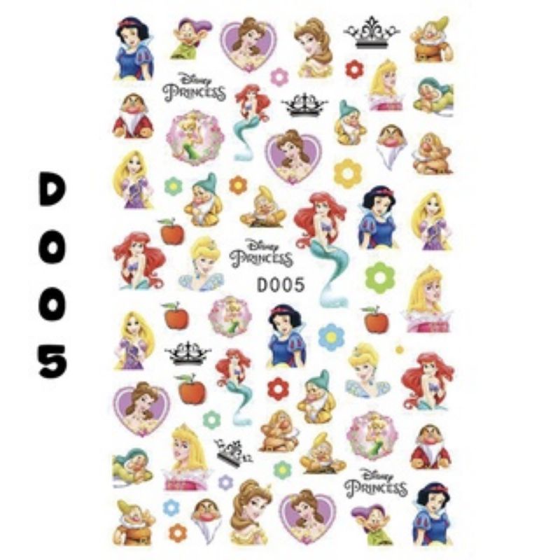 Sticker Kuku Disney Mickey Minnie Donald Winnie the pooh Nail Art / Stiker kuku tipis