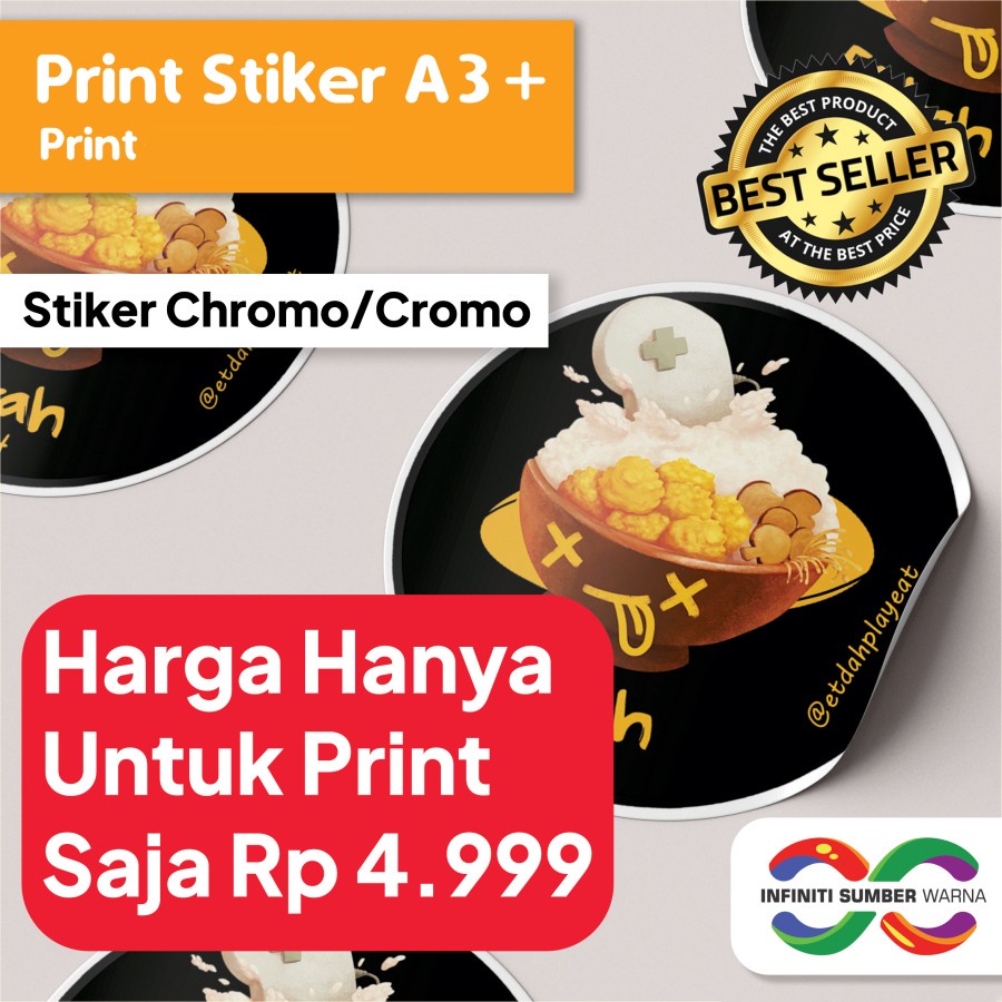 

Cetak Stiker Cromo A3+, Chromo A3+, 1 Hari Jadi (Print Saja Tanpa Cut)