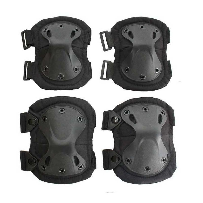 Centechia Black Pelindung Lutut Siku Knee Elbow Pads Training Sport - CT20