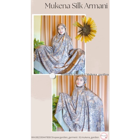 Mukena Silk Armani | Mukena Silk Dior