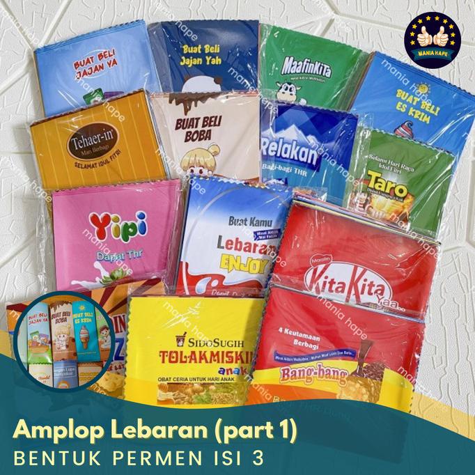 

Hampers Amplop Lebaran Permen 1 Pak Isi 3 Thr Angpao Idul Fitri Lucu Unik Sale