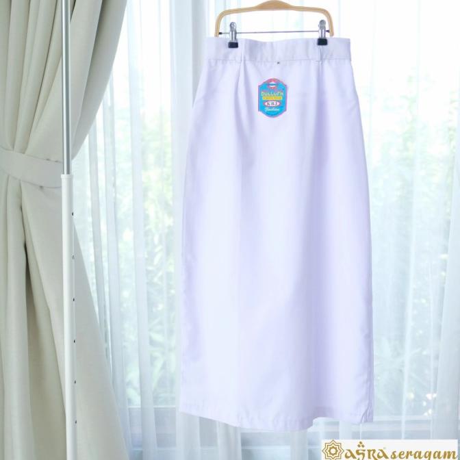 Rok Span Panjang model A warna Putih Rok Sma Smk