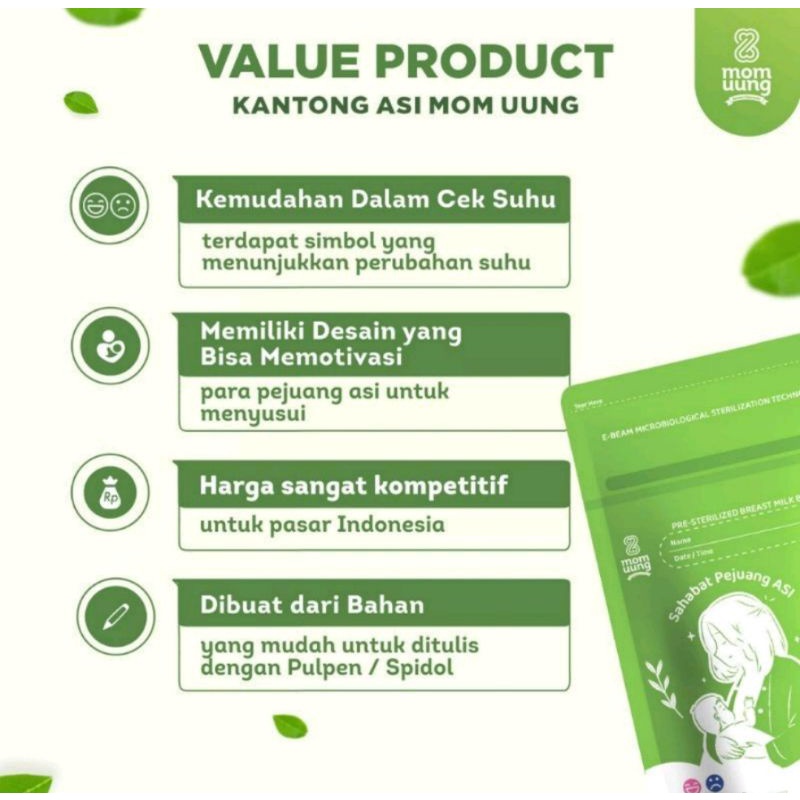 Mom Uung Kantong Asi Isi 30 Kapasitas 100 ml