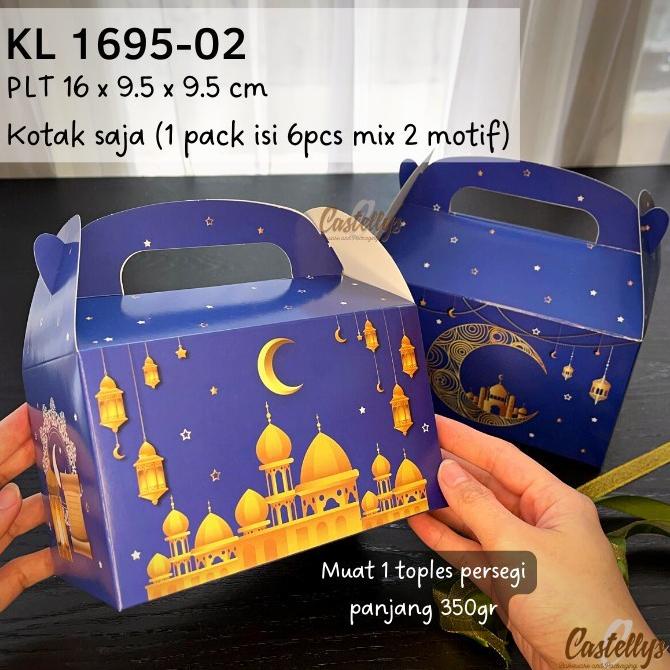 

Kualitas terbaik] 6 Pcs KL 1695-02 Kotak Box Lebaran Nastar Hampers Idul Fitri Eid