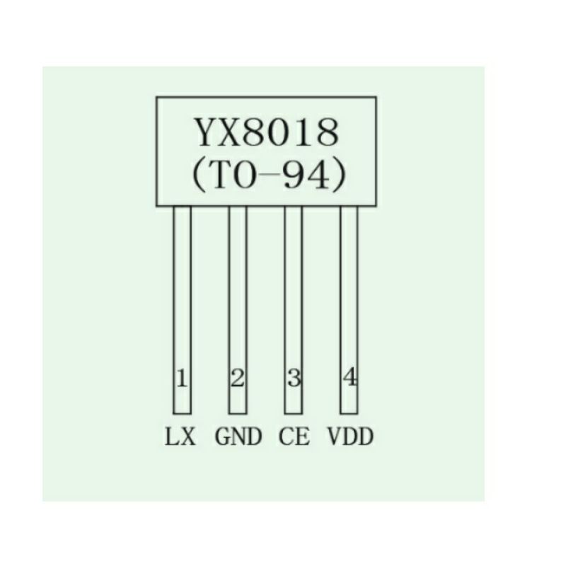 IC YX8018 Joule Thief Driver LED Lampu Hias Taman Tenaga Surya