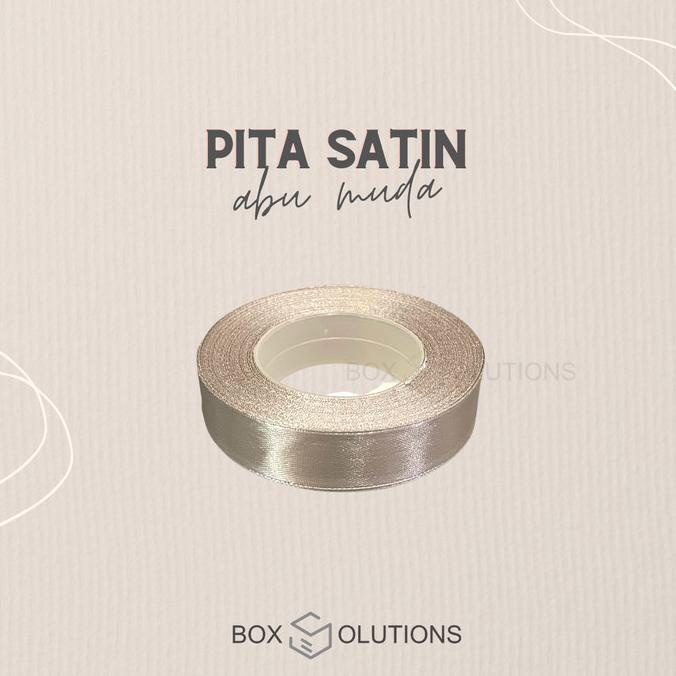 

!!!!!!] Pita Satin Hampers Dark Edition 3/4 inch - Abu Muda, Abu Tua, Hitam