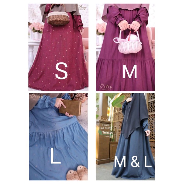 DITSY APRIL 2023 (Lilura Seastorm, Valia Purple, Mavi Denim, Mavi Steelblue, Kova Plum, Rosen Burgun