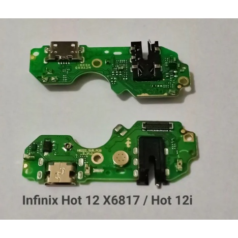 Fleksibel Flexibel Flexible Papan PCB Con Cas Con TC Konektor Charger Infinix Hot 12 X6817 / Hot 12i