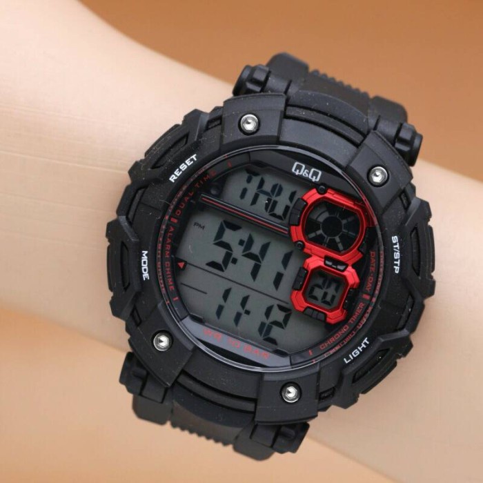 Promo Jam Qq Pria Digital M150 Qnq M 150 Jam Tangan Biru Q&Q M-150J Original Termurah