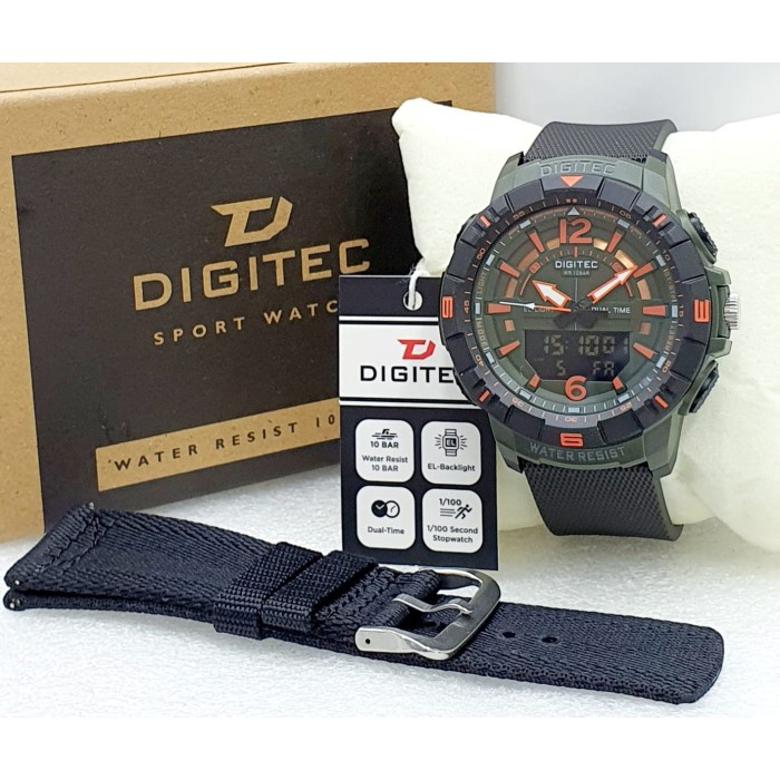 Flash Sale Jam Tangan Digitec Pria 2130 Da2130 Da-2130T Original Free Strap Termurah