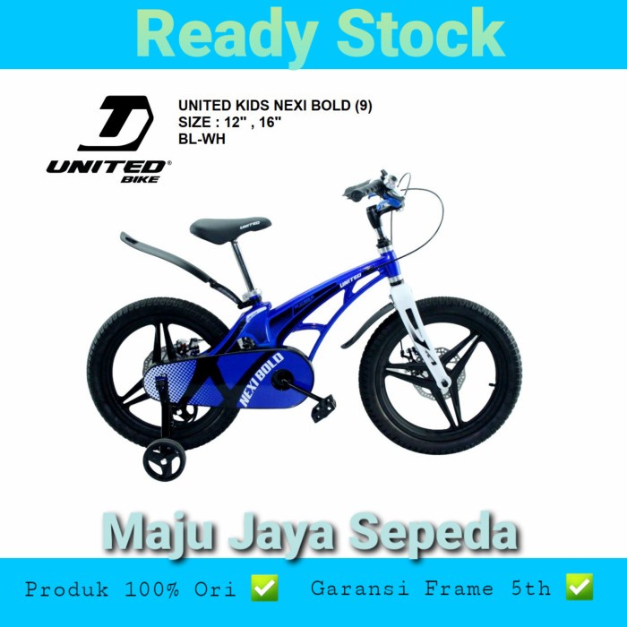 Terlaris Sepeda Bmx United Nexi Bold 16Inch [ Untuk Anak 4 Smpai 6Tahun]