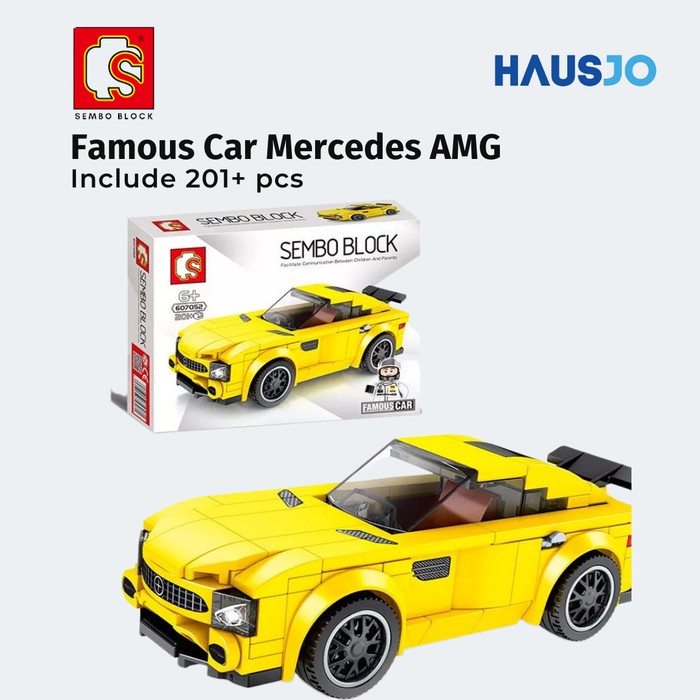 Mobil Balap Sembo Block Famous Car Lego Set Mercedes AMG (607052)