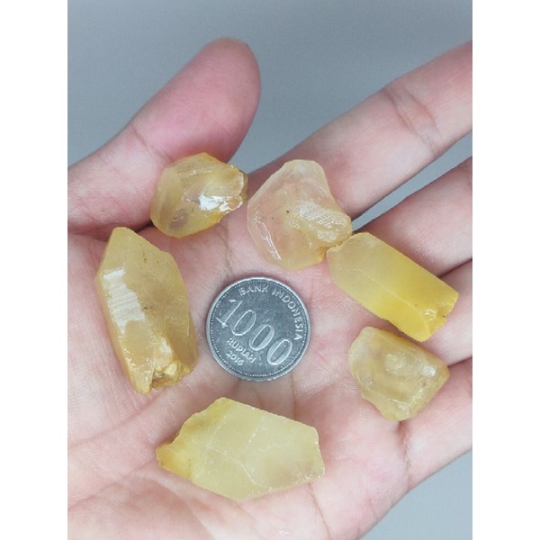 Rough kecubung rambut kalimantan (cendana emas)