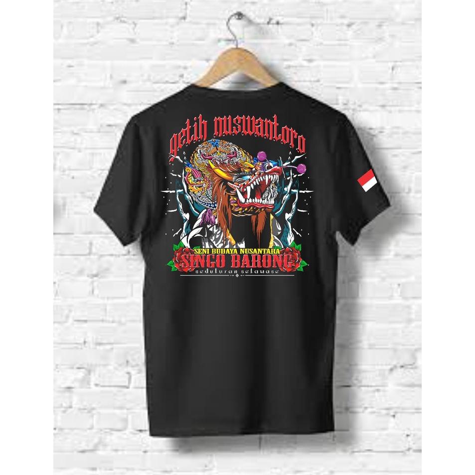 Kaos Jaranan Barongan Devil / Kaos  Rampak Barong / Baju Barongan Jaranan Budoyo Jawi / Kaos Singo B