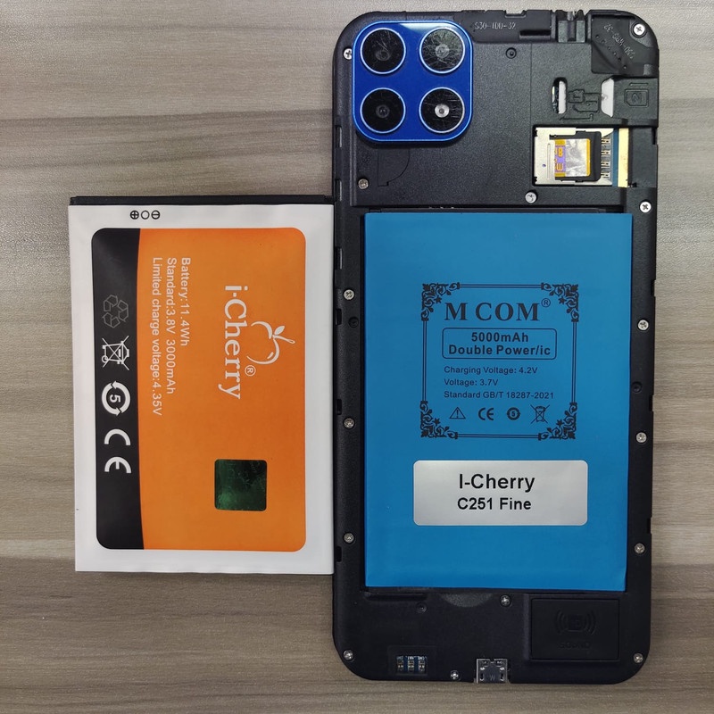 Battery Batere Batre Baterai Double Power Mcom i-cherry iCherry C251 Fine