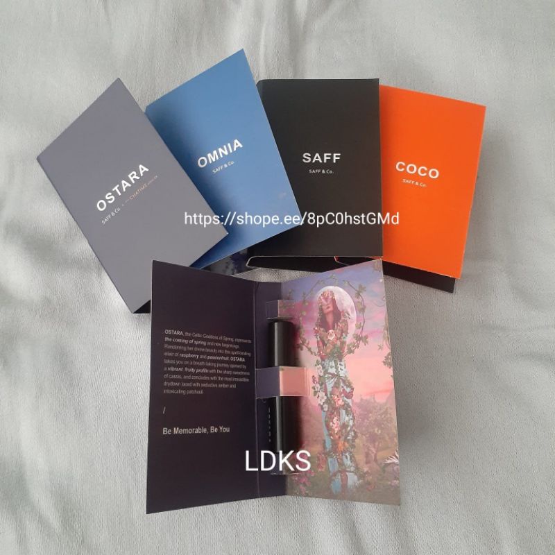 Vial Parfum Saff & Co - Ostara / Omnia / Saff / Coco