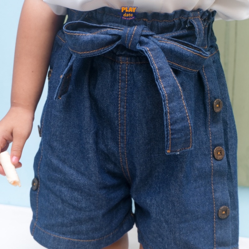 Playdate Celana Pendek Jeans Denim Anak Perempuan 1 sampai 5 Tahun Short Pants