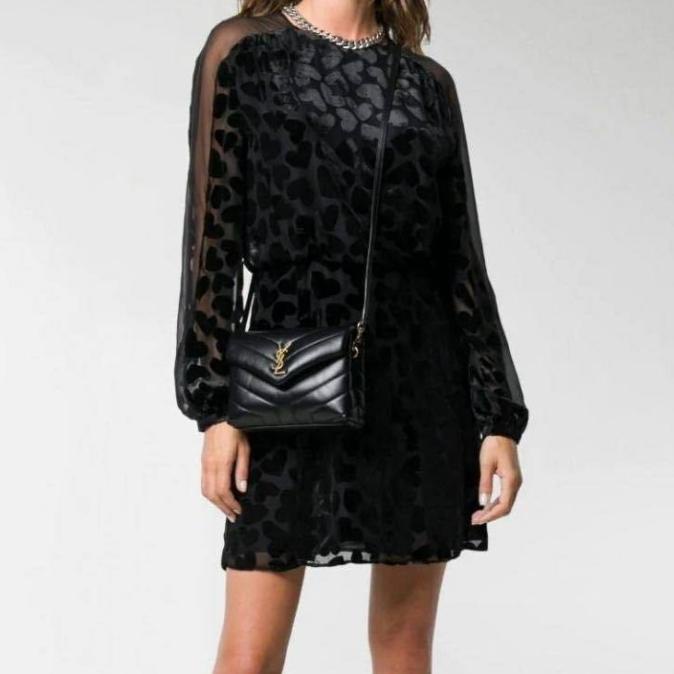 YSL Saint Laurent Toy Lou Loulou Black GHW