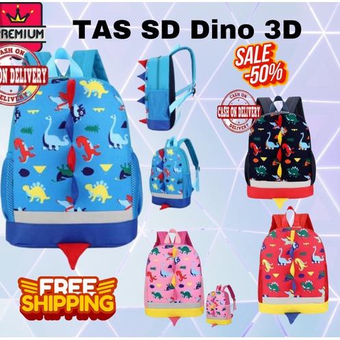 Baru SIZE SD ~ Tas Dino Unik / Tas dinosaurus Unik / tas sekolah anak DINO SD / Tas Anak Karakter be