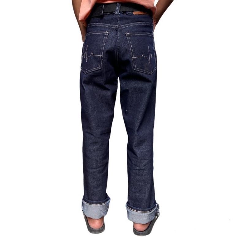 Kekinian RAMADHAN DENIM SELVEDGE FUCKMOUS 16 OZ BLACK INDIGO 