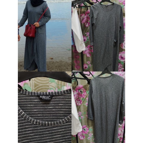 TUNIK STRIPE GARIS JUMBO WANITA DRESS JUMBO WANITA KAOS