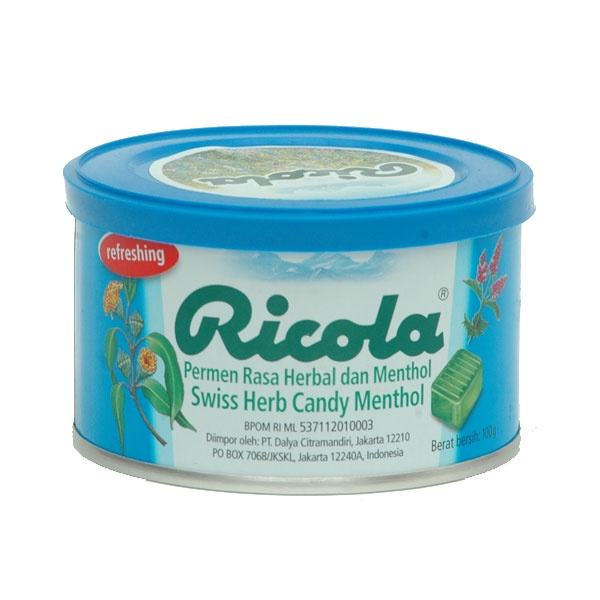 

RICOLA TIN HERBAL 100 GR - PERMEN