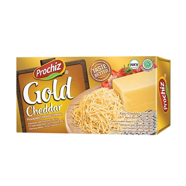 PROCHIZ CHEESE CHEDDAR  GOLD 160 GR