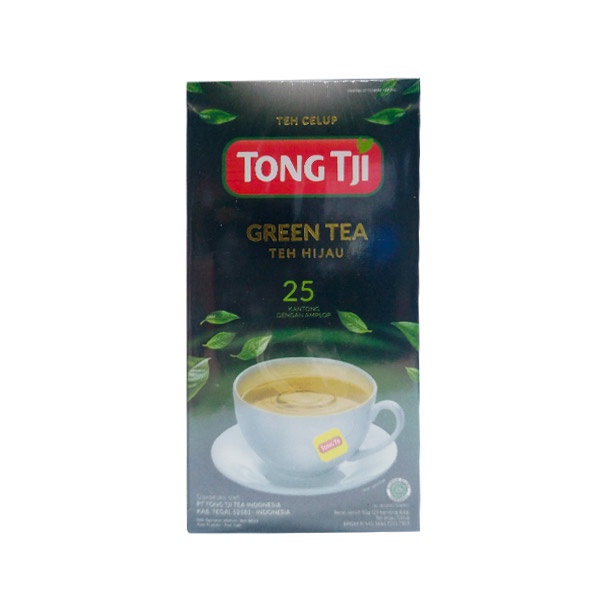 Promo Harga Tong Tji Teh Celup Green Tea Dengan Amplop per 25 pcs 2 gr - Shopee