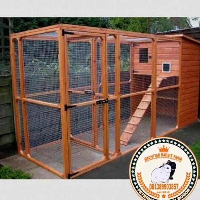 Kandang Kayu Aviary Jewan Taman Untuk Hewan Kelinci Kucing Burung Agung.Santoso2