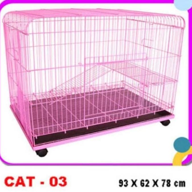 Kandang Kucing Kandang Besi Hewan Tingkat Octagon Cat 03 83X62X78 Cm Agung.Santoso2