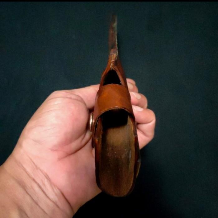 Sarung Kulit Pisau 20Cm Bullnose Cokelat 036