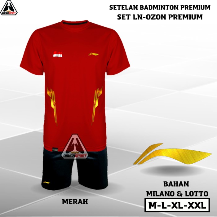 Spl Setelan Badminton Lining Premium Setelan Jersey Badminton Dtf