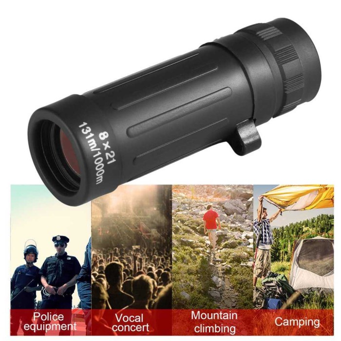 Teropong Jarak Jauh Monocular Siang Malam Focus Zoom Lens Telescope