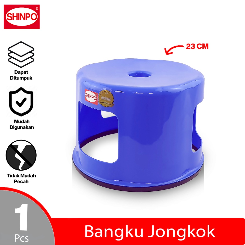 Shinpo Bangku Jongkok Plastik 23 Cm Prado Plastic Stool Bangku Pendek Spo-Sip-176