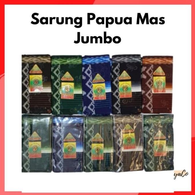 Sarung jumbo pria dewasa Papua Mas Goyor samarinda ss