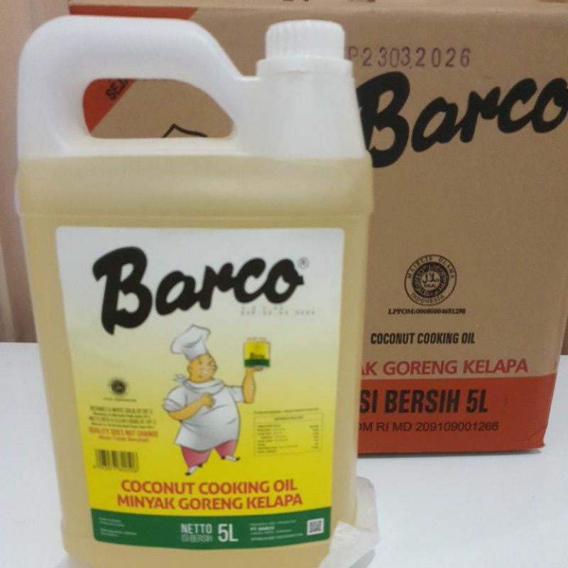

Barco Minyak Goreng Kelapa 5 liter Kemasan Jerigen