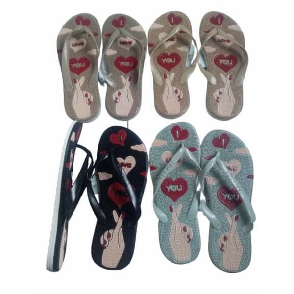 Sandal_Smd Sendal Cewek Jepit Mokaya Karet Jelly Import